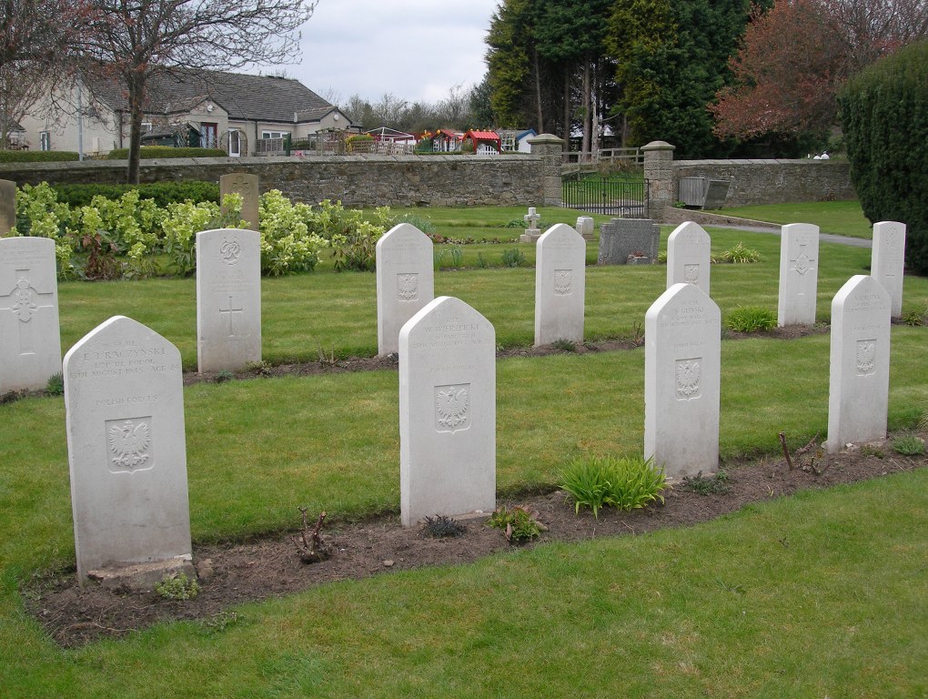 Catterick Garrison Military Cemetery with rows of gravestones