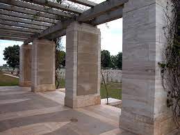 Medjez-el-Bab Memorial showing some of the panels on the columns