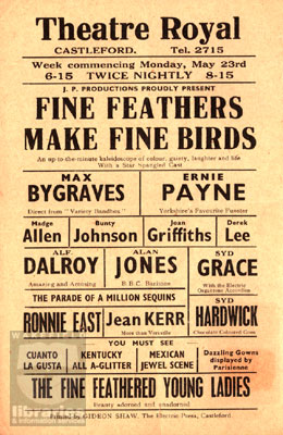 Castleford, Theatre Royal Advertisement