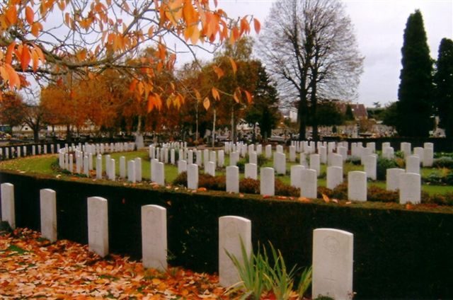 St Sever Cemetery with rows of graves